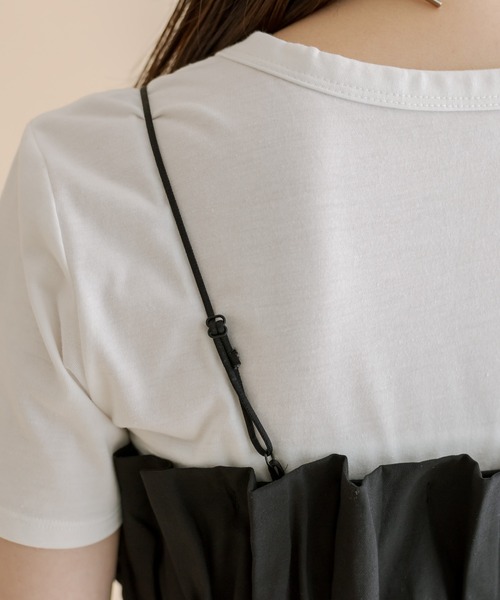 mline（エムライン）の「[mline]ベアギャザーキャミソール（キャミソール・レディース・オフホワイト/ブラック・FREE）」の20枚目の写真