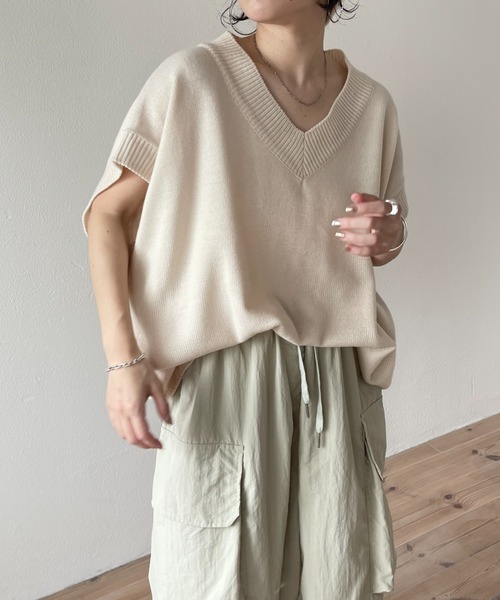 wee9s（ウィークス）の「super loose cargo shaka pants / スーパールーズカーゴシャカパンツ（カーゴパンツ・レディース・ブラック/ピンク/アイボリー/ホワイト・FREE）」の21枚目の写真