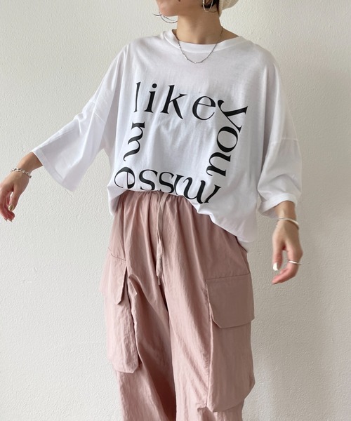 wee9s（ウィークス）の「super loose cargo shaka pants / スーパールーズカーゴシャカパンツ（カーゴパンツ・レディース・ブラック/ピンク/アイボリー/ホワイト・FREE）」の6枚目の写真