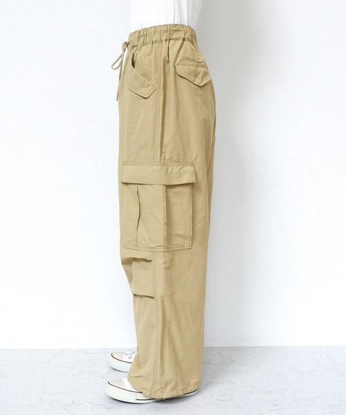 andme（アンドミー）の「2wayミリタリーカーゴパンツ（カーゴパンツ・レディース・ブラック/オフホワイト/ベージュ/ライトカーキ・S/M）」の18枚目の写真