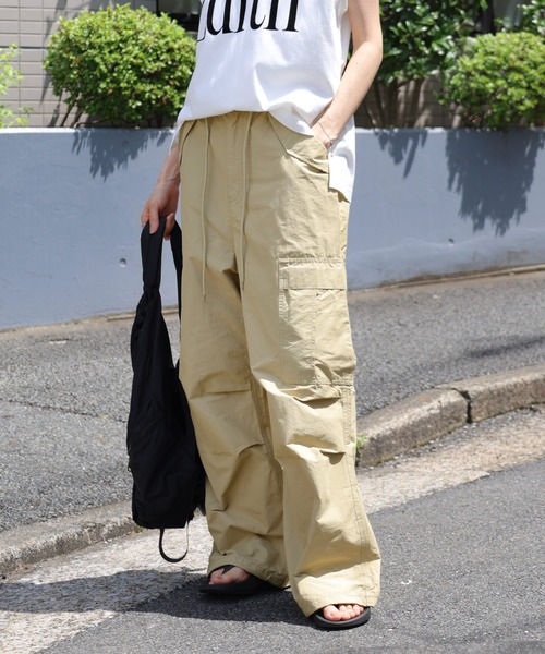 andme(アンドミー)の「2wayミリタリーカーゴパンツ(カーゴパンツ・レディース・ブラック/オフホワイト/ベージュ/ライトカーキ・S/M)」の11枚目の写真