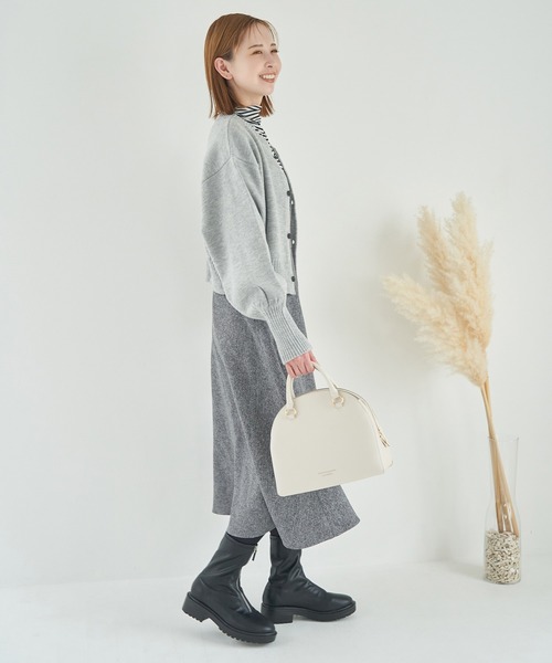 ROPE' PICNIC（ロペピクニック）の「前後2wayショート丈ニットカーディガン（カーディガン/ボレロ・レディース・キナリ/ピンク系その他2/ライトグレー/ブラック/ブルー系その他6・38）」の10枚目の写真