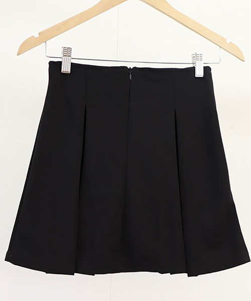 NinaetLina(ニナエリナ)の「ハイウエストAラインミニスカート(スカート・レディース・ブラック・S/M/L/XL)」の9枚目の写真
