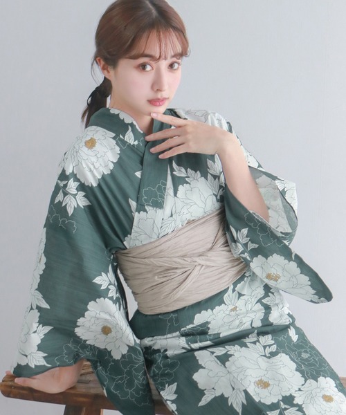 kyoetsu 浴衣6点セット Amazon | [KYOETSU] [キョウエツ] 浴衣セット 変わり織 生成り 6
