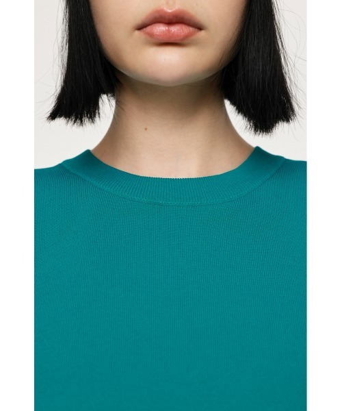 SLY（スライ）の「ROLL UP KNIT TOPS ロールアップ ニット トップス サマーニット セットアップ可能（ニット/セーター・レディース・ブラック/ターコイズブルー/レッド/アイボリー・FREE）」の20枚目の写真