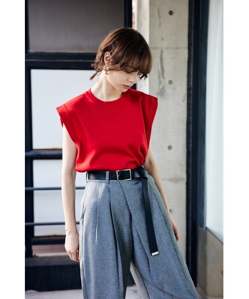 セール】ROLL UP KNIT TOPS ロールアップ ニット トップス