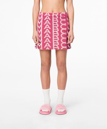 マークジェイコブス プレーリースカート ティアード ブラック MARC JACOBS（マークジェイコブス）の「THE MONOGRAM TERRY