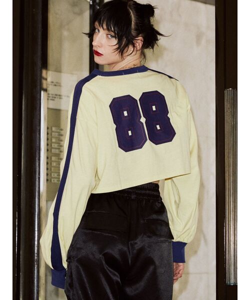 jouetie（ジュエティ）の「ラインナンバリングロンT（Tシャツ/カットソー・レディース・レッド/アイボリー/ブラック・MEDIUM）」の6枚目の写真