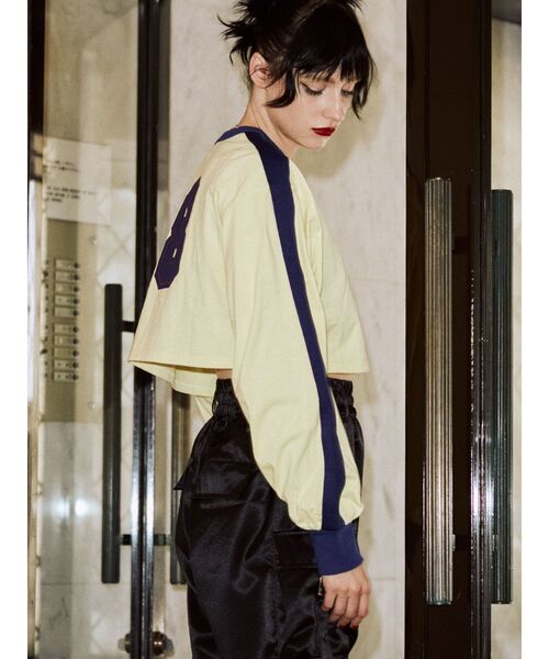 jouetie（ジュエティ）の「ラインナンバリングロンT（Tシャツ/カットソー・レディース・レッド/アイボリー/ブラック・MEDIUM）」の8枚目の写真