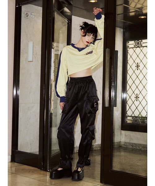 jouetie（ジュエティ）の「ラインナンバリングロンT（Tシャツ/カットソー・レディース・レッド/アイボリー/ブラック・MEDIUM）」の9枚目の写真