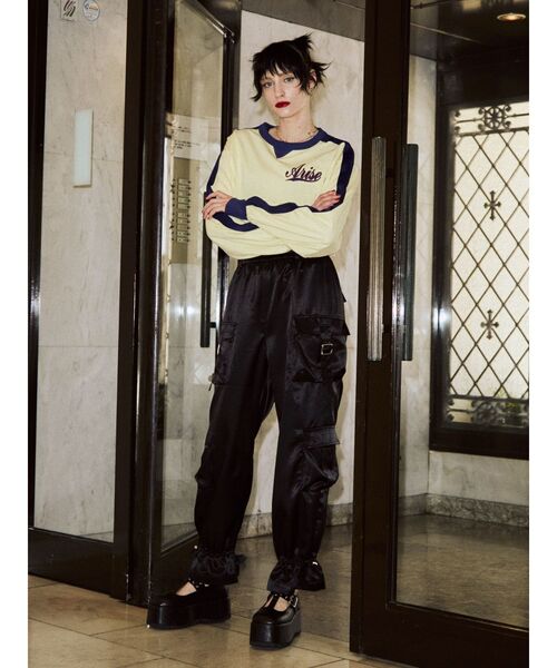 jouetie（ジュエティ）の「ラインナンバリングロンT（Tシャツ/カットソー・レディース・レッド/アイボリー/ブラック・MEDIUM）」の10枚目の写真