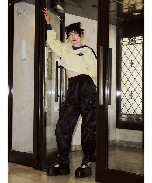 jouetie（ジュエティ）の「ラインナンバリングロンT（Tシャツ/カットソー・レディース・レッド/アイボリー/ブラック・MEDIUM）」の12枚目の写真