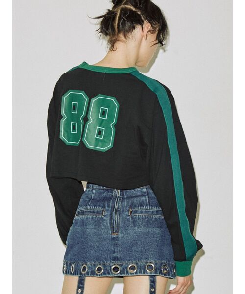 jouetie（ジュエティ）の「ラインナンバリングロンT（Tシャツ/カットソー・レディース・レッド/アイボリー/ブラック・MEDIUM）」の17枚目の写真