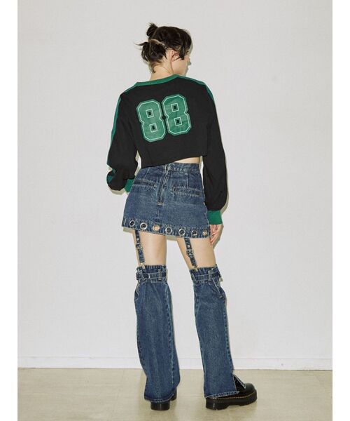 jouetie（ジュエティ）の「ラインナンバリングロンT（Tシャツ/カットソー・レディース・レッド/アイボリー/ブラック・MEDIUM）」の21枚目の写真