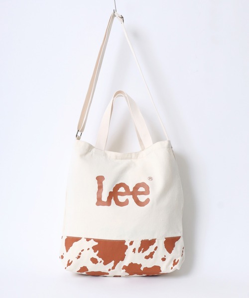 Lee（リー）の「Lee（リー）ブランドロゴプリント 牛柄トートバッグ メンズ レディース ユニセックス/2wayショルダーバッグ（トートバッグ・レディース・ホワイト×ブラック/ホワイト×ブラウン/ブラック系その他・FREE）」の9枚目の写真