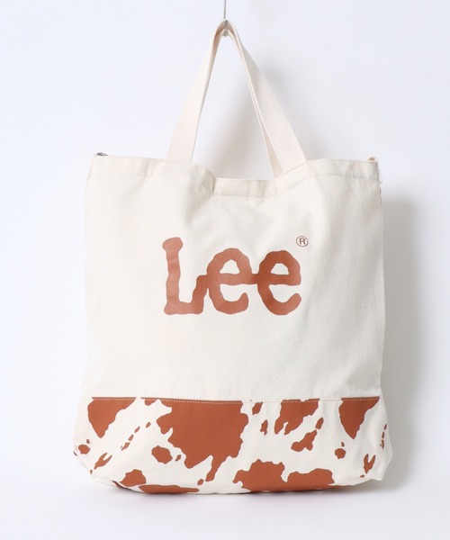 Lee（リー）の「Lee（リー）ブランドロゴプリント 牛柄トートバッグ メンズ レディース ユニセックス/2wayショルダーバッグ（トートバッグ・レディース・ホワイト×ブラック/ホワイト×ブラウン/ブラック系その他・FREE）」の10枚目の写真