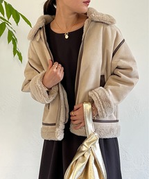 un dix cors | フェイクファームートンコート(ムートンコート)