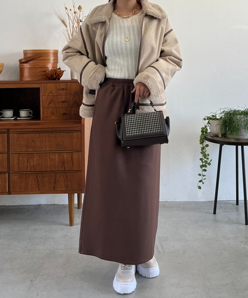 un dix cors（アンディコール）の「フェイクファームートンコート（ムートンコート・レディース・ベージュ・FREE）」の11枚目の写真