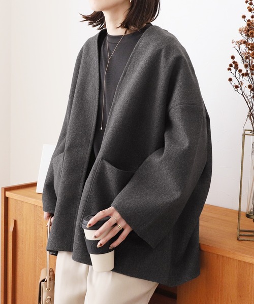 メルトン ノーカラージャケット テンダーロイン TENDERLOIN - 21AW L