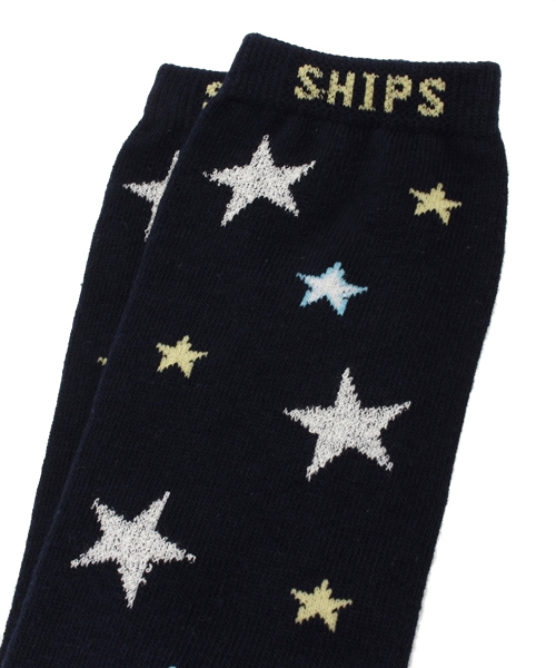 SHIPS（シップス）の「SHIPS KIDS:ランダム スター レッグウォーマー（レッグウォーマー・キッズ・グレー/グリーン/ネイビー・ONE SIZE）」の4枚目の写真