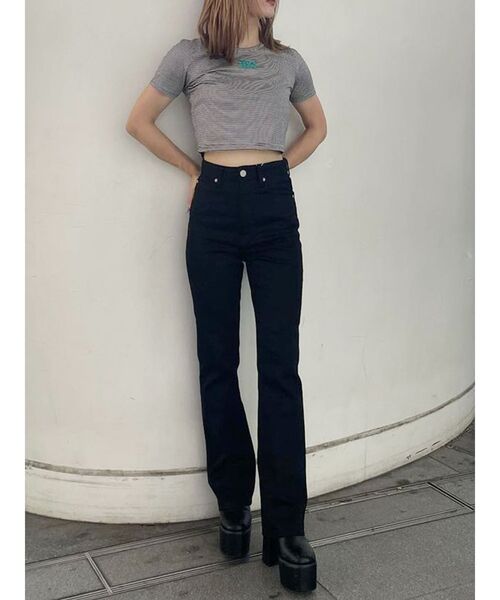 MURUA（ムルーア）の「mumuクロップトTシャツ（Tシャツ/カットソー・レディース・ホワイト/ブラック/グレー/その他1・FREE）」の21枚目の写真