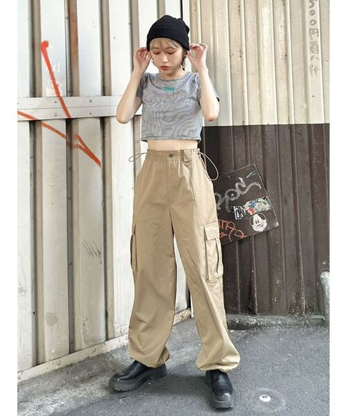 MURUA（ムルーア）の「mumuクロップトTシャツ（Tシャツ/カットソー・レディース・ホワイト/ブラック/グレー/その他1・FREE）」の16枚目の写真