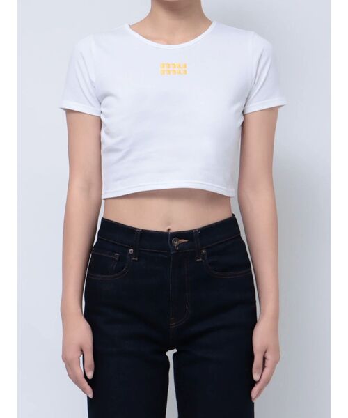 MURUA（ムルーア）の「mumuクロップトTシャツ（Tシャツ/カットソー・レディース・ホワイト/ブラック/グレー/その他1・FREE）」の17枚目の写真