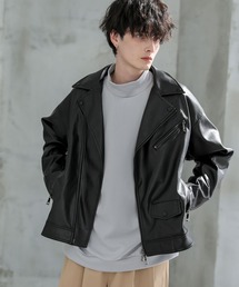 ASTRONOMY | オーバーサイズWライダースJKT(ライダースジャケット)