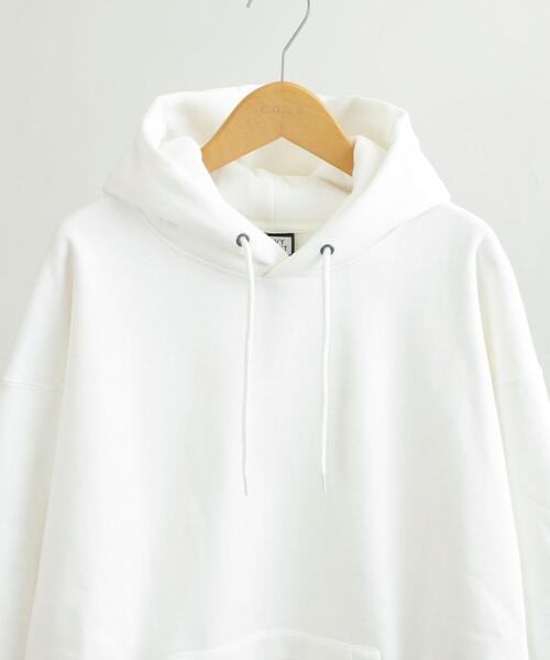 coen（コーエン）の「ビッグシルエットヘビーウェイト裏起毛パーカー（パーカー・メンズ・ホワイト/ブラック・XL/M/S/L）」の19枚目の写真