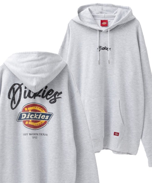 Dickies（ディッキーズ）の「Dickies ディッキーズ 裏毛グラフィックプルオーバー（パーカー・メンズ・グレー/ブラック/グリーン/パープル・M/L/XL）」の8枚目の写真