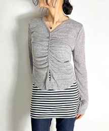 BEATJIVE（ビートジャイブ）の「カーディガンライク ニット セーター 薄手  レディース  春服（ニット/セーター）」