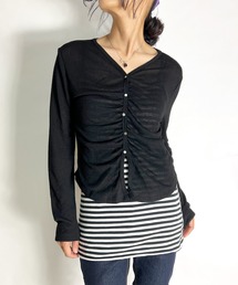 BEATJIVE | カーディガンライク ニット セーター 薄手  レディース  春服(ニット/セーター)