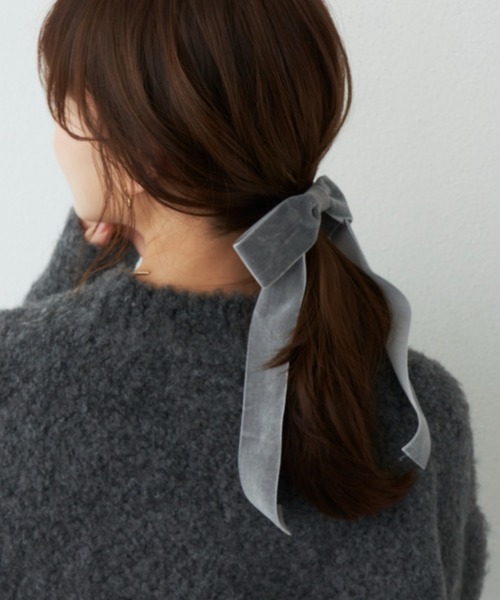 ヘアゴム No.31 LOWRYS FARM パンツ シャイニーベロアパンツ 136328