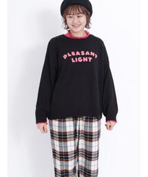 Samansa Mos2 | ロゴアソートチェーン刺繍ニット(ニット/セーター)