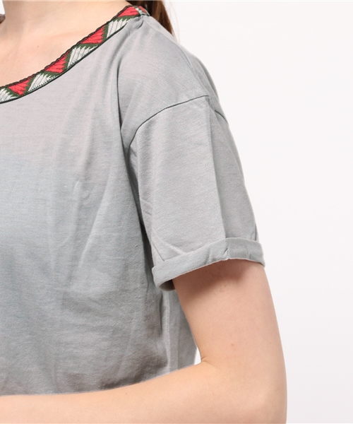 OUTLET(アウトレット)の「【Ciaopanic】テープTOP(Tシャツ/カットソー・レディース・グレー・FREE)」の5枚目の写真