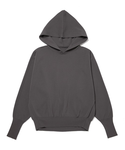 NERGY（ナージー）の「スポンジニットフード付きプルオーバー（パーカー・レディース・スミクロ/ラベンダー/ライトグレー/ベージュ・FREE）」の10枚目の写真