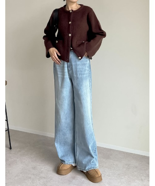 Re:EDIT（リエディ）の「[大きいサイズ有]厚底フェイクファームートンスリッパ（スリッポン・レディース・アイボリー/キャメル/ブラック・SMALL/XX-LARGE/X-LARGE/LARGE/MEDIUM）」の13枚目の写真