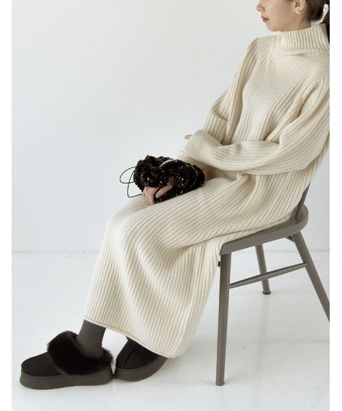 Re:EDIT（リエディ）の「[大きいサイズ有]厚底フェイクファームートンスリッパ（スリッポン・レディース・アイボリー/キャメル/ブラック・SMALL/XX-LARGE/X-LARGE/LARGE/MEDIUM）」の6枚目の写真