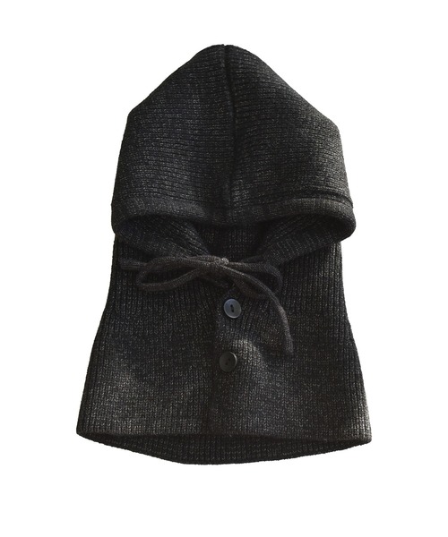 DAY CLOSET（デイ クローゼット）の「レディース 2WAYリブニットバラクラバフードウォーマー（ニットキャップ/ビーニー・レディース・モカ/ピンク/アイボリー/グレー/ブラック・ONE SIZE）」の3枚目の写真