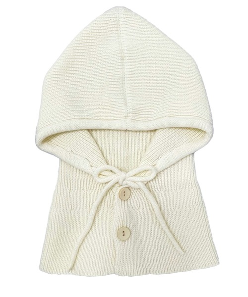 DAY CLOSET（デイ クローゼット）の「レディース 2WAYリブニットバラクラバフードウォーマー（ニットキャップ/ビーニー・レディース・モカ/ピンク/アイボリー/グレー/ブラック・ONE SIZE）」の8枚目の写真