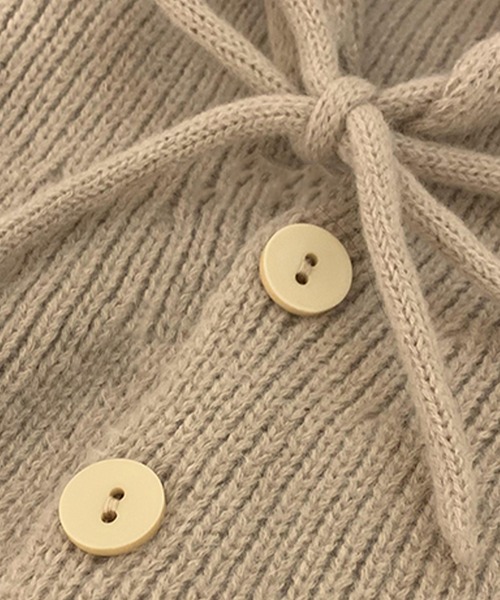 DAY CLOSET（デイ クローゼット）の「レディース 2WAYリブニットバラクラバフードウォーマー（ニットキャップ/ビーニー・レディース・モカ/ピンク/アイボリー/グレー/ブラック・ONE SIZE）」の15枚目の写真