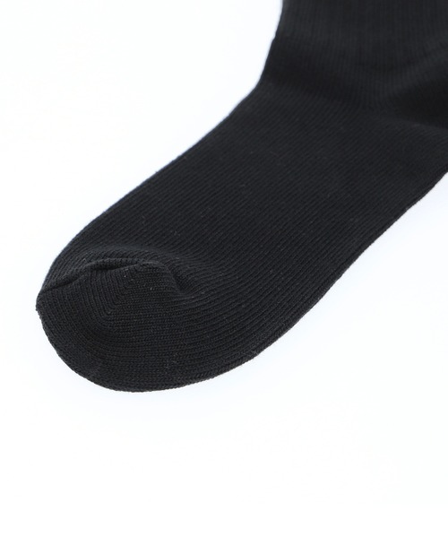 MILKFED.（ミルクフェド）の「LOGO EMBROIDERY RIB SOCKS（ソックス/靴下・レディース・ライトブルー/ライトピンク/ブラック/オフホワイト・ONE SIZE）」の11枚目の写真