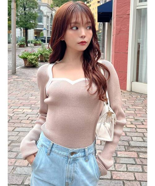 RESEXXY(リゼクシー)の「ラグランニットトップス(ニット/セーター・レディース・ホワイト/ベージュ/その他/その他1・FREE)」の10枚目の写真