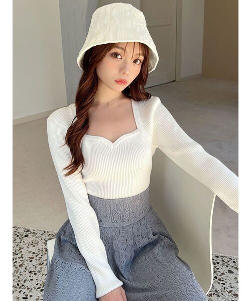 RESEXXY(リゼクシー)の「ラグランニットトップス(ニット/セーター・レディース・ホワイト/ベージュ/その他/その他1・FREE)」の19枚目の写真