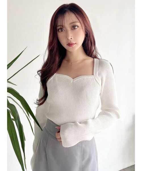 RESEXXY(リゼクシー)の「ラグランニットトップス(ニット/セーター・レディース・ホワイト/ベージュ/その他/その他1・FREE)」の8枚目の写真