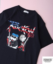 PEANUTS スヌーピー ヘビーウェイト ロック Tシャツ