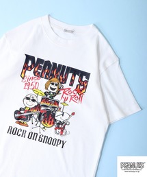 PEANUTS スヌーピー ヘビーウェイト ロック Tシャツ