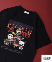PEANUTS スヌーピー ヘビーウェイト ロック Tシャツ