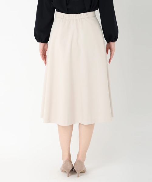 STRAWBERRY-FIELDS（ストロベリーフィールズ）の「セレモニー・オフィスシーンにおすすめなアイテム　ジャージフレアスカート（スカート・レディース・ベージュ/ブラック/ネイビー・2/1）」の7枚目の写真