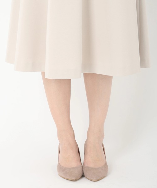 STRAWBERRY-FIELDS（ストロベリーフィールズ）の「セレモニー・オフィスシーンにおすすめなアイテム　ジャージフレアスカート（スカート・レディース・ベージュ/ブラック/ネイビー・2/1）」の9枚目の写真